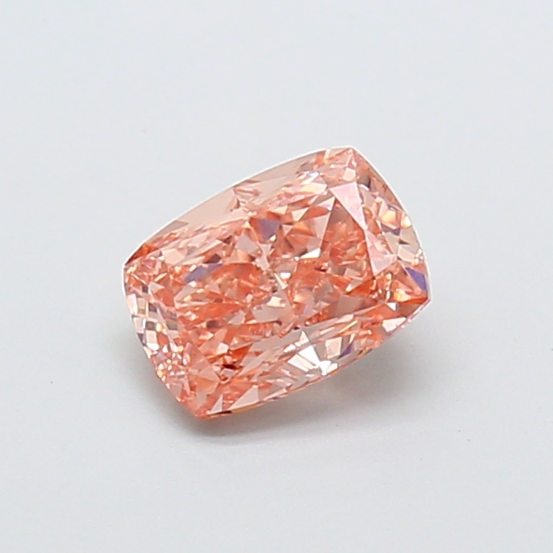 1.24 ct Pink (Intense) VS1 Cushion lab-grown diamond