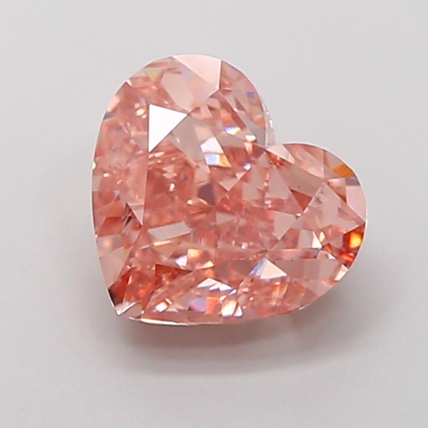 2.66 ct Pink (Intense) VS1 Heart Modified lab-grown diamond