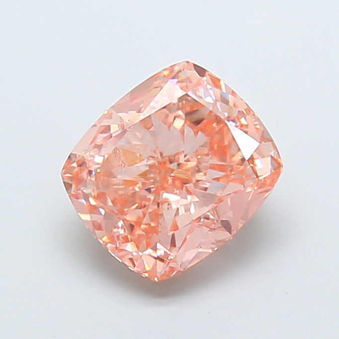 3.08 ct Brown (Intense) VS1 Cushion lab-grown diamond