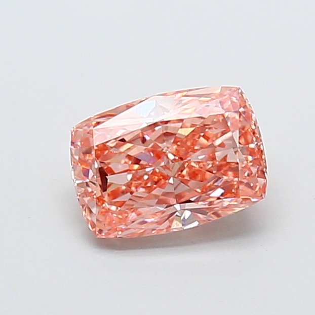 1.59 ct Pink (Intense) VS1 Cushion lab-grown diamond