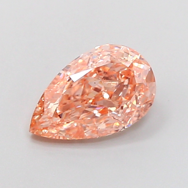1.51 ct Orange (Intense) VS2 Pear Modified lab-grown diamond