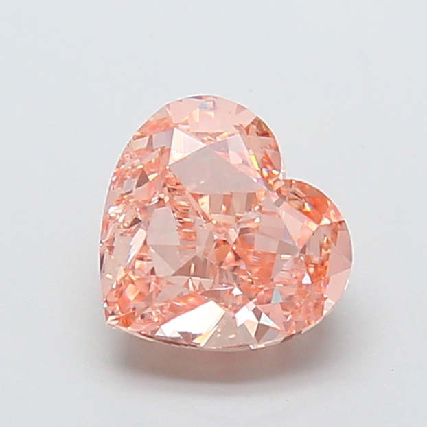 2.62 ct Pink (Intense) VS1 Heart Modified lab-grown diamond