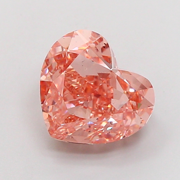 3.02 ct Orange (Intense) VS2 Heart Modified lab-grown diamond