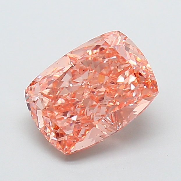 2.73 ct Pink (Intense) SI1 Cushion lab-grown diamond