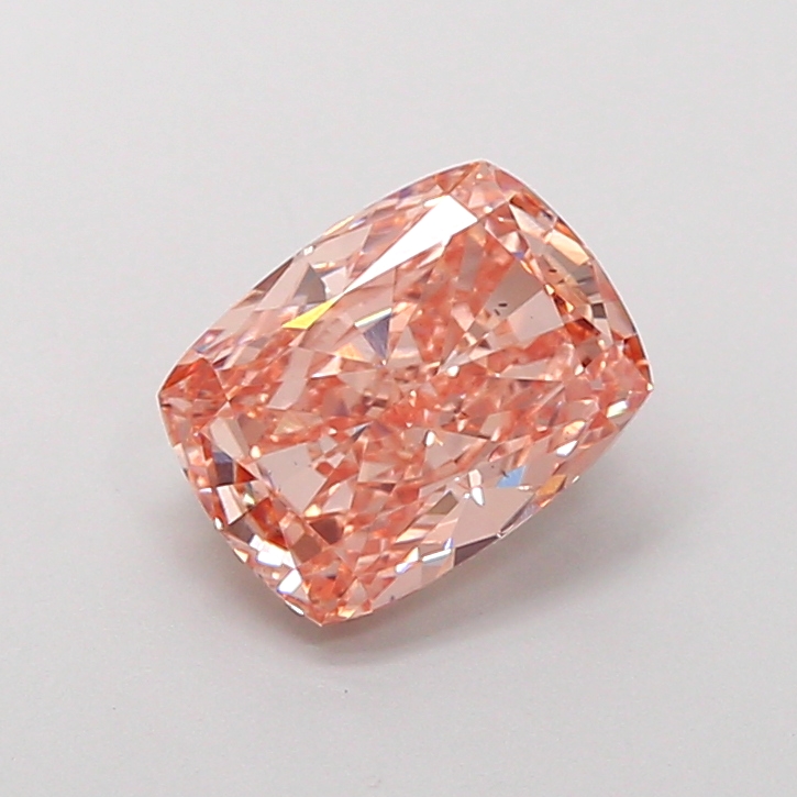 2.02 ct Brown (Light) VS2 Cushion lab-grown diamond