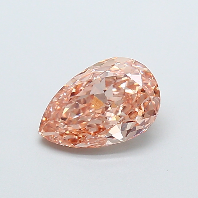 1.51 ct Orange (Fancy) VS2 Pear Modified lab-grown diamond