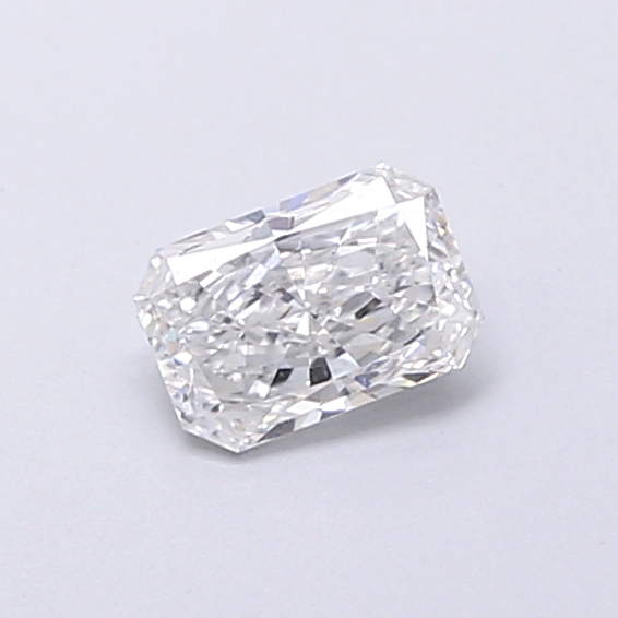Actual 0.32 carat E Radiant lab-grown diamond