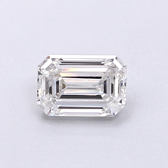Actual 0.36 carat E Emerald lab-grown diamond