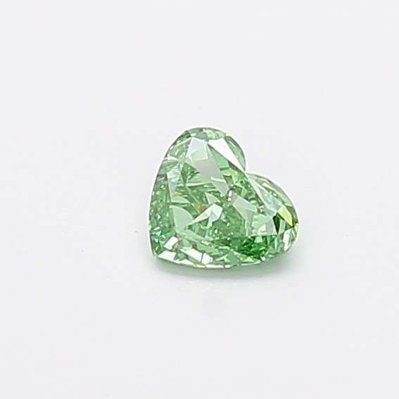 0.30 ct Heart Fancy Vivid Green Lab-Grown Diamond