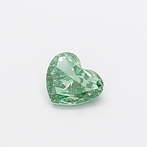 0.31 ct Heart Fancy Vivid Green Lab-Grown Diamond