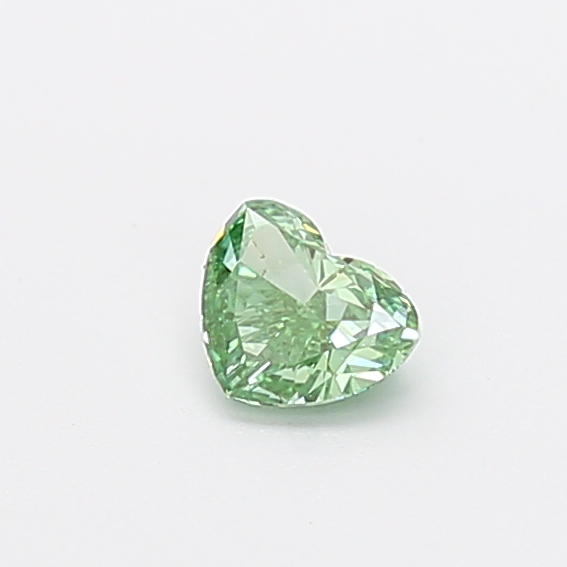 0.34 ct Heart Fancy Vivid Green Lab-Grown Diamond