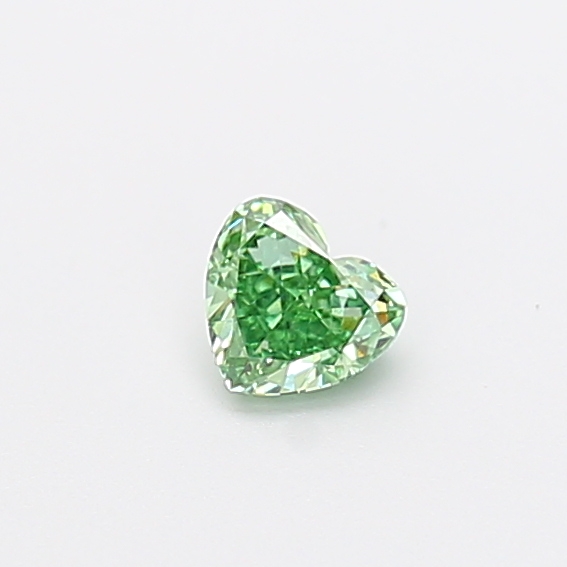 0.29 ct Heart Fancy Vivid Green Lab-Grown Diamond