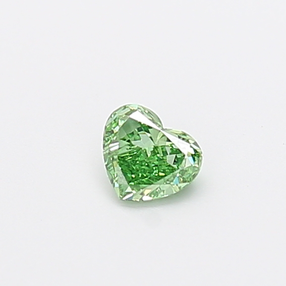0.26 ct Heart Fancy Vivid Green Lab-Grown Diamond