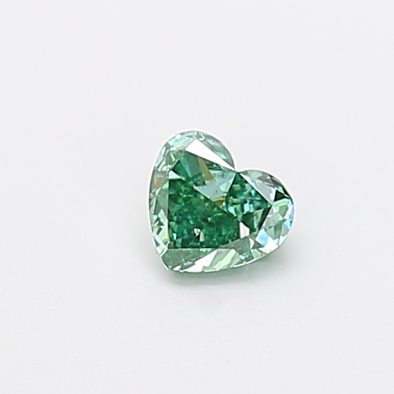 0.32 ct Heart Fancy Vivid Green Lab-Grown Diamond