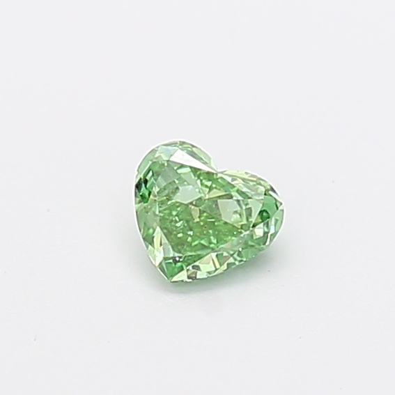 0.31 ct Heart Fancy Vivid Green Lab-Grown Diamond