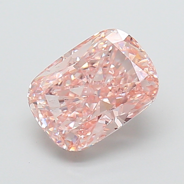 1.96 ct Pink (Vivid) VS1 Cushion lab-grown diamond