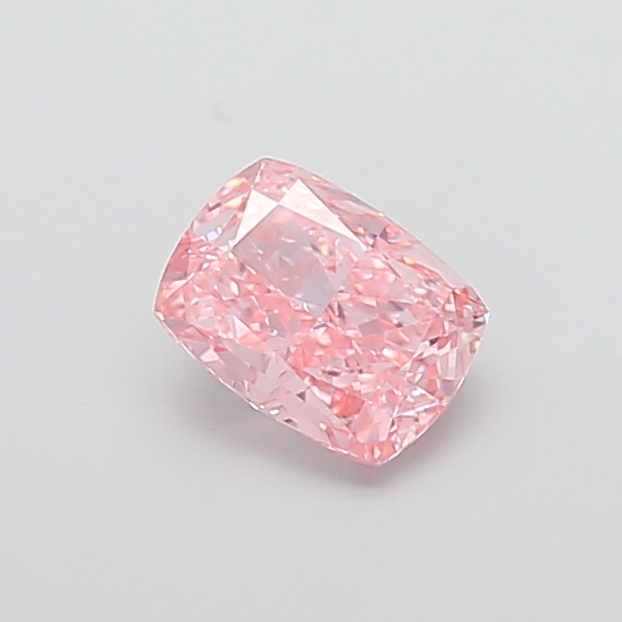1.78 ct Pink (Vivid) VVS2 Cushion lab-grown diamond