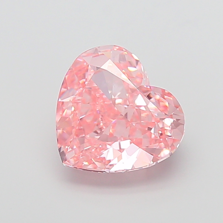 4.06 ct Pink (Vivid) VS1 Heart Modified lab-grown diamond
