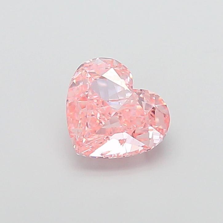 2.88 ct Pink (Intense) VS1 Heart Modified lab-grown diamond