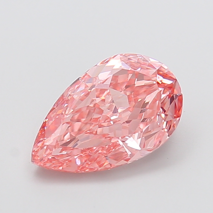 3.01 ct Pink (Vivid) VS1 Pear Modified lab-grown diamond