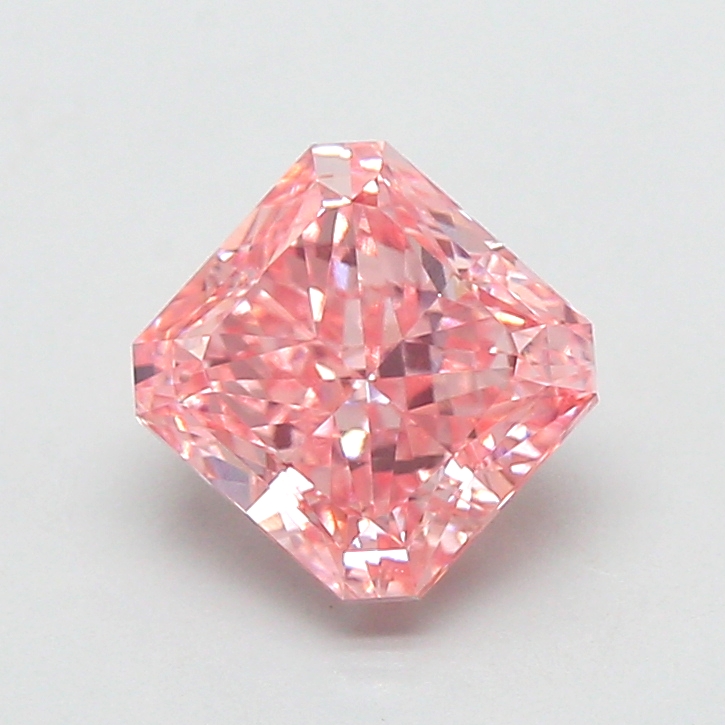 1.81 ct Pink (Vivid) VVS2 Square Radiant lab-grown diamond