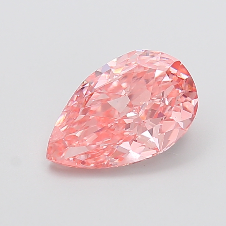2.51 ct Pink (Vivid) VS1 Pear Modified lab-grown diamond