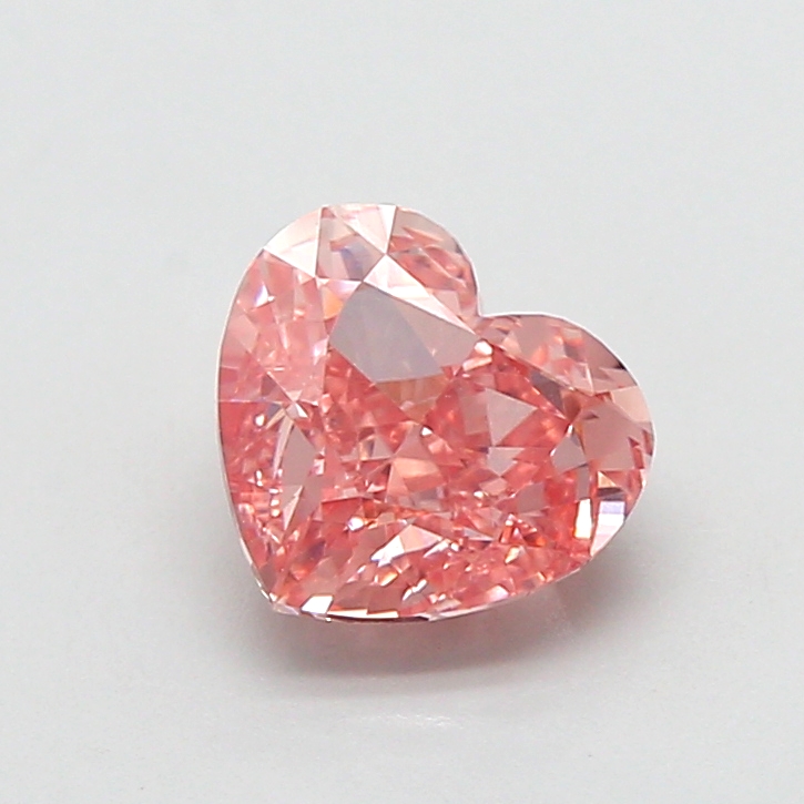 1.55 ct Pink (Intense) VVS2 Heart Modified lab-grown diamond