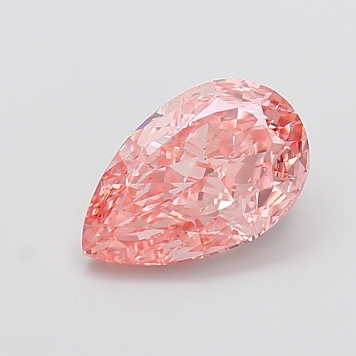 2.59 ct Pink (Vivid) VS1 Pear Modified lab-grown diamond