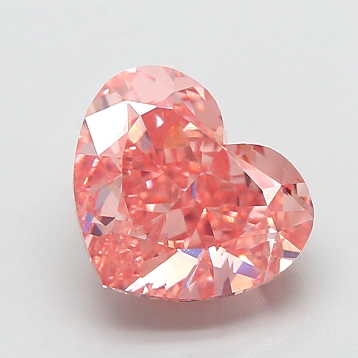2.91 ct Pink (Intense) VS1 Heart Modified lab-grown diamond