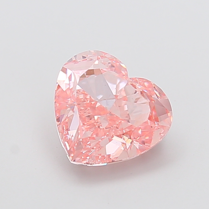 3.07 ct Pink (Vivid) VS1 Heart Modified lab-grown diamond