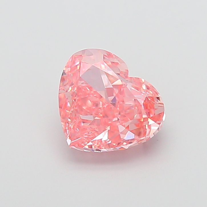 2.90 ct Pink (Intense) VS1 Heart Modified lab-grown diamond