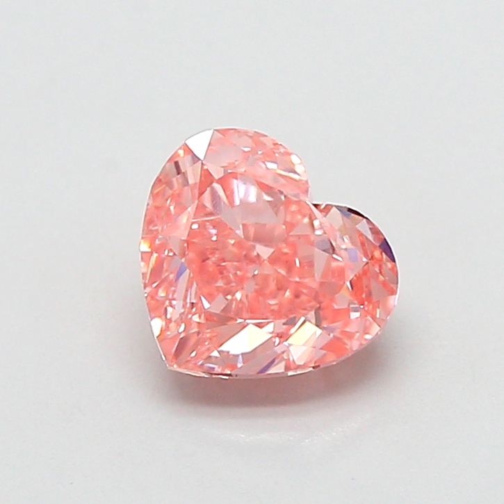 1.28 ct Pink (Vivid) VVS2 Heart Modified lab-grown diamond