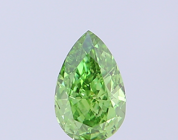 0.35 ct Pear Fancy Vivid Green Lab-Grown Diamond