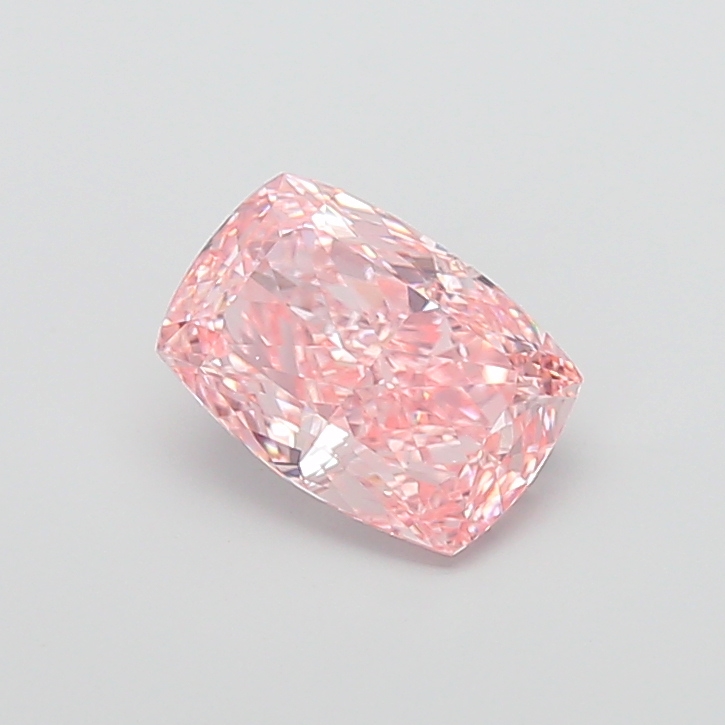 2.81 ct Pink (Intense) VS1 Cushion lab-grown diamond