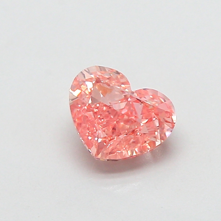 0.95 ct Pink (Intense) VS1 Heart Modified lab-grown diamond