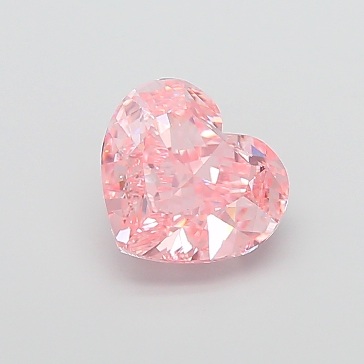4.07 ct Pink (Intense) VS1 Heart Modified lab-grown diamond