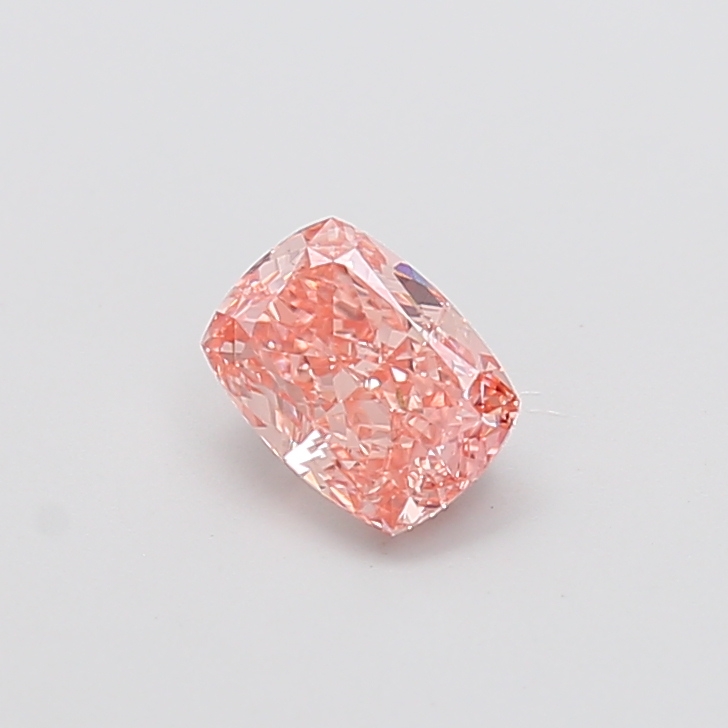 1.01 ct Pink (Vivid) VS1 Cushion lab-grown diamond