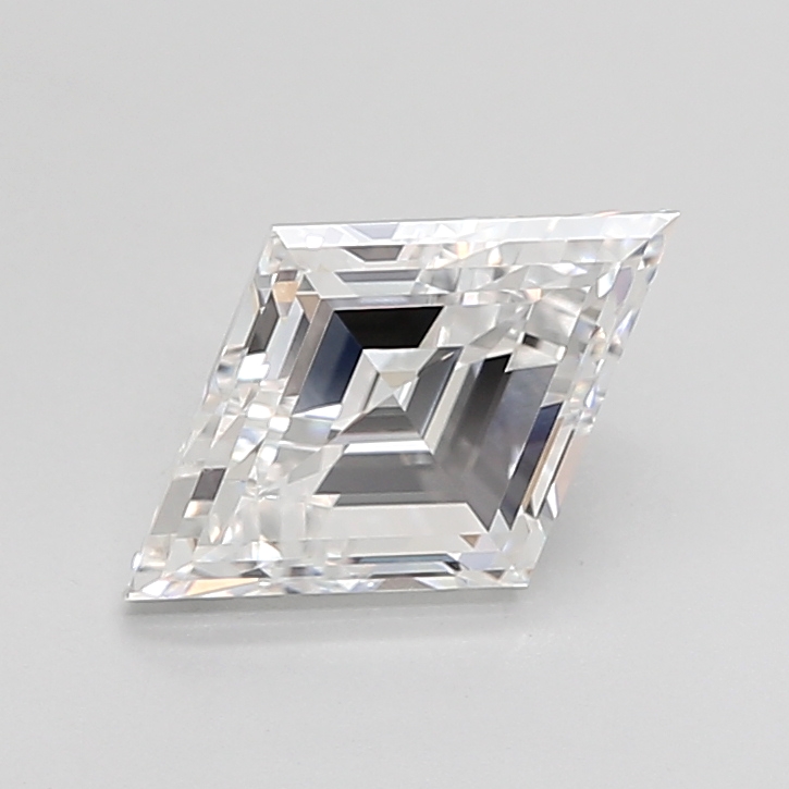 1.76 carat Lozenge lab grown diamond, D VVS2, IGI certified