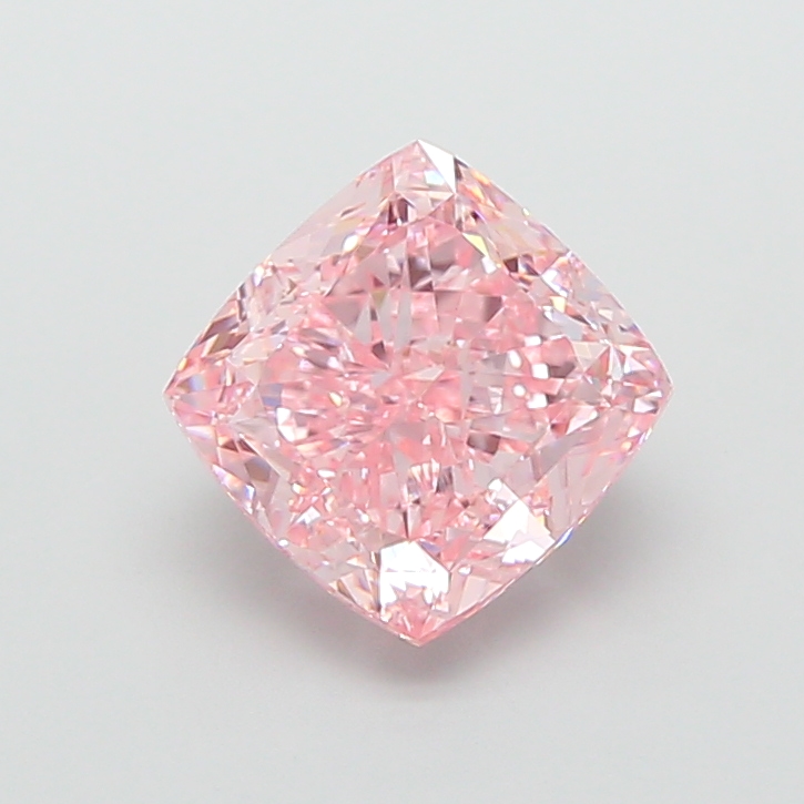 3.64 ct Pink (Intense) VVS2 Square Cushion lab-grown diamond