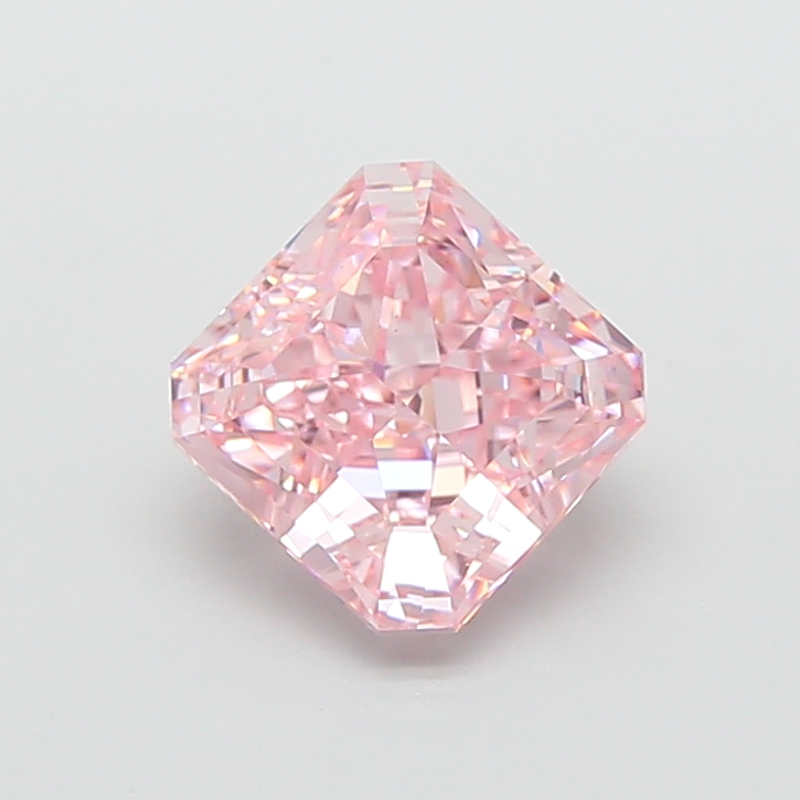3.04 ct Pink (Intense) VS1 Square Radiant lab-grown diamond