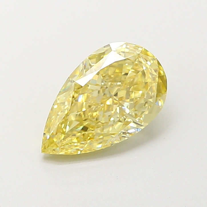 1.05 ct Pear Fancy Intense Yellow Lab-Grown Diamond