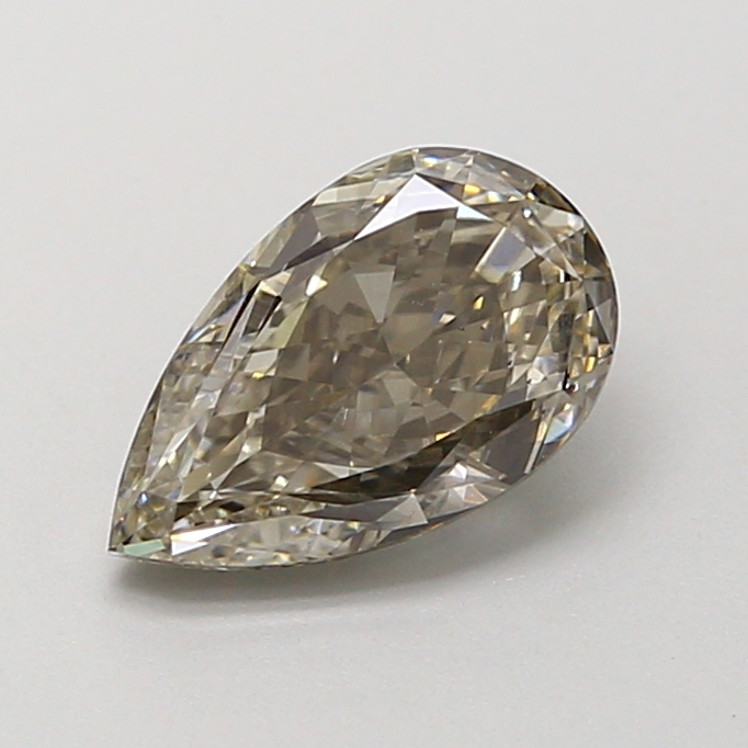0.28 ct Pear Fancy Vivid Brown Lab-Grown Diamond
