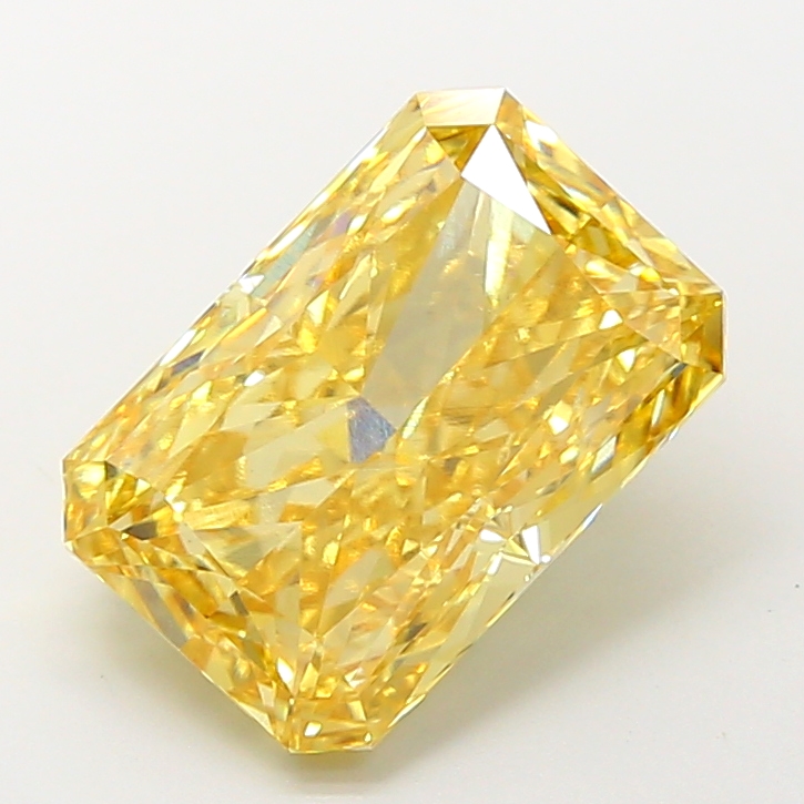 6.01 ct Radiant Fancy Intense Yellow Lab-Grown Diamond
