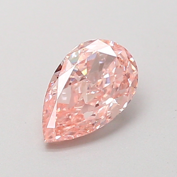 0.26 ct Pear Fancy Vivid Pink Lab-Grown Diamond