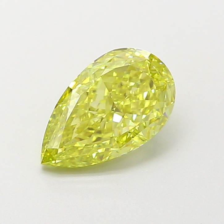 1.02 ct Pear Fancy Intense Yellow Lab-Grown Diamond