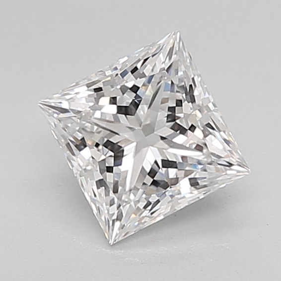 1.25 Carat Certified Loose Lab Grown CVD Diamond Princess VS2 Color E Clarity