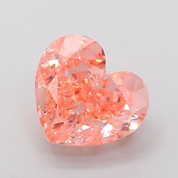 2.02 ct Orange (Vivid) VVS2 Heart Modified lab-grown diamond