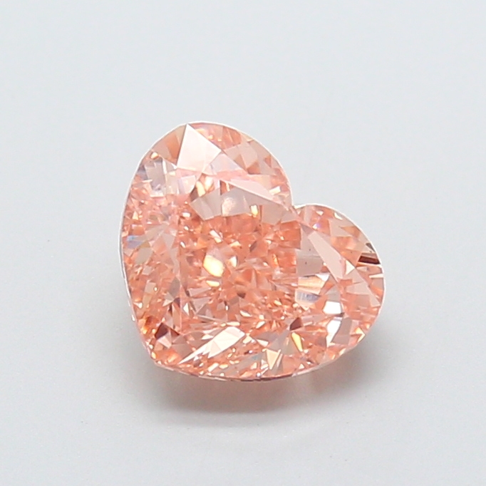 2.05 ct Orange (Intense) VS1 Heart Modified lab-grown diamond