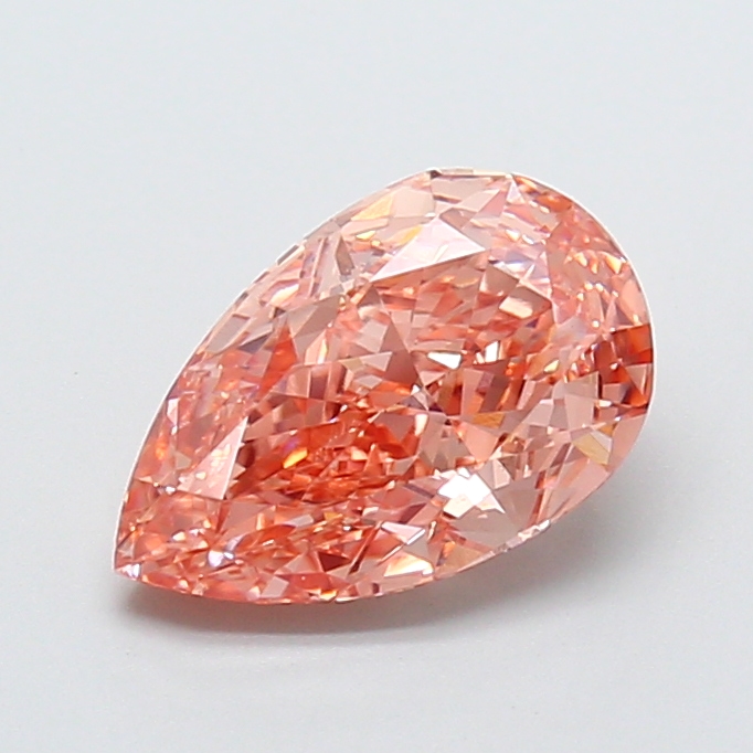 2.50 ct Pink (Intense) VS1 Pear Modified lab-grown diamond