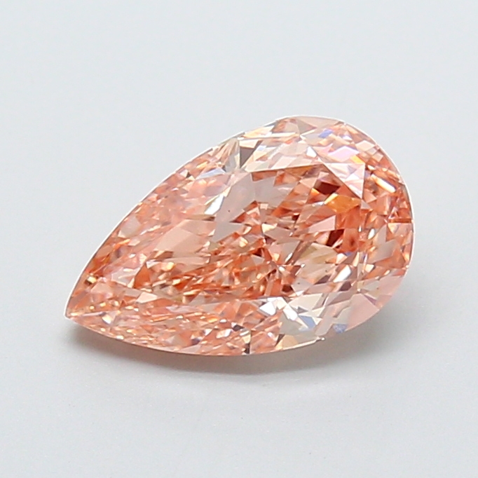 2.03 ct Orange (Fancy) VS1 Pear Modified lab-grown diamond